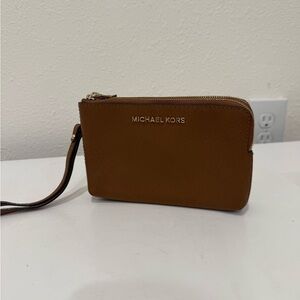 Michael Kors Brown Wristlet